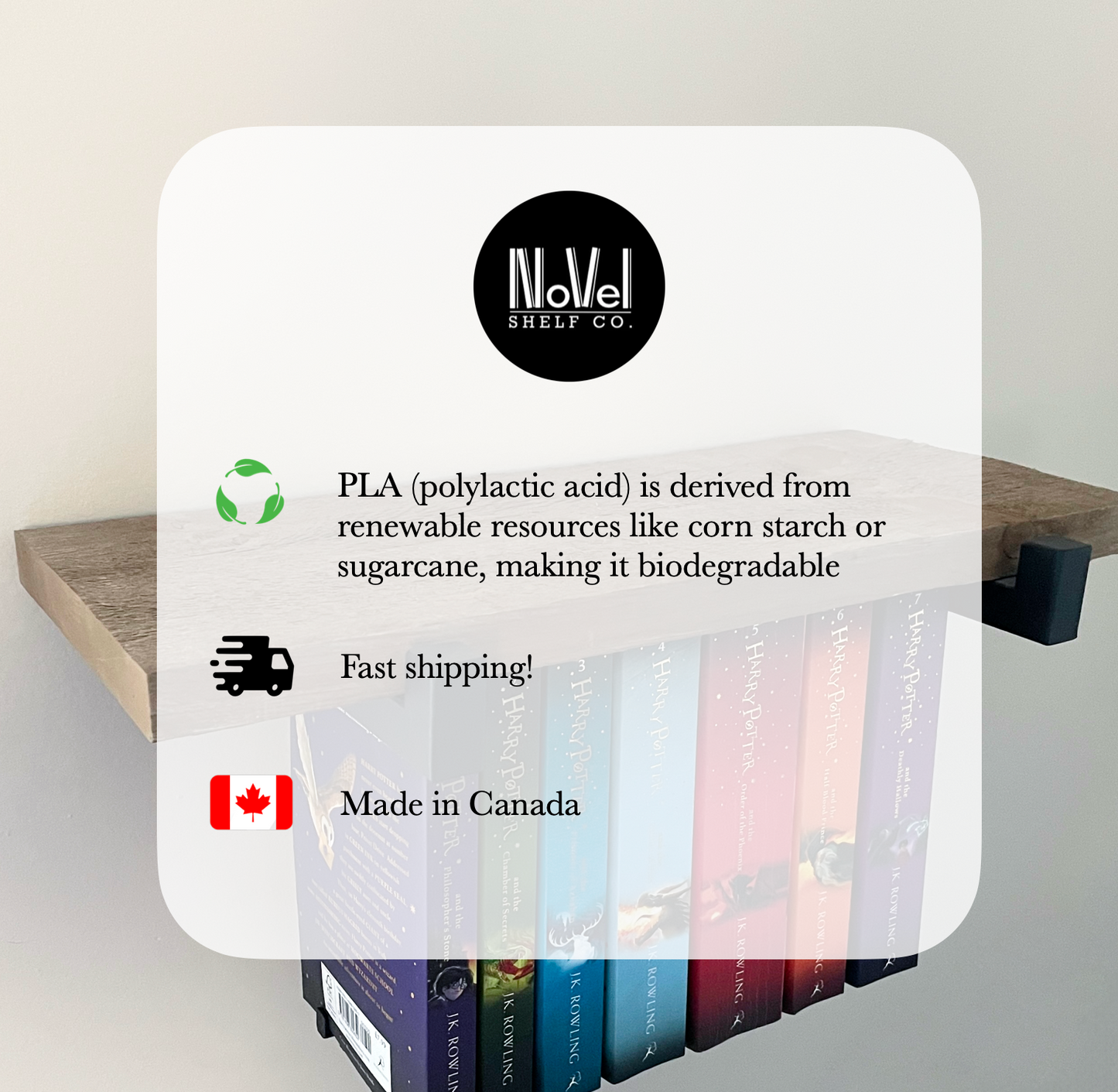 Book Hanging System - Bring Your Own Shelf