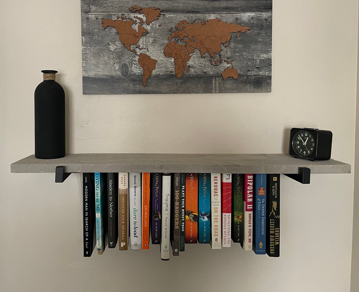 Rustic Hanging Bookshelf