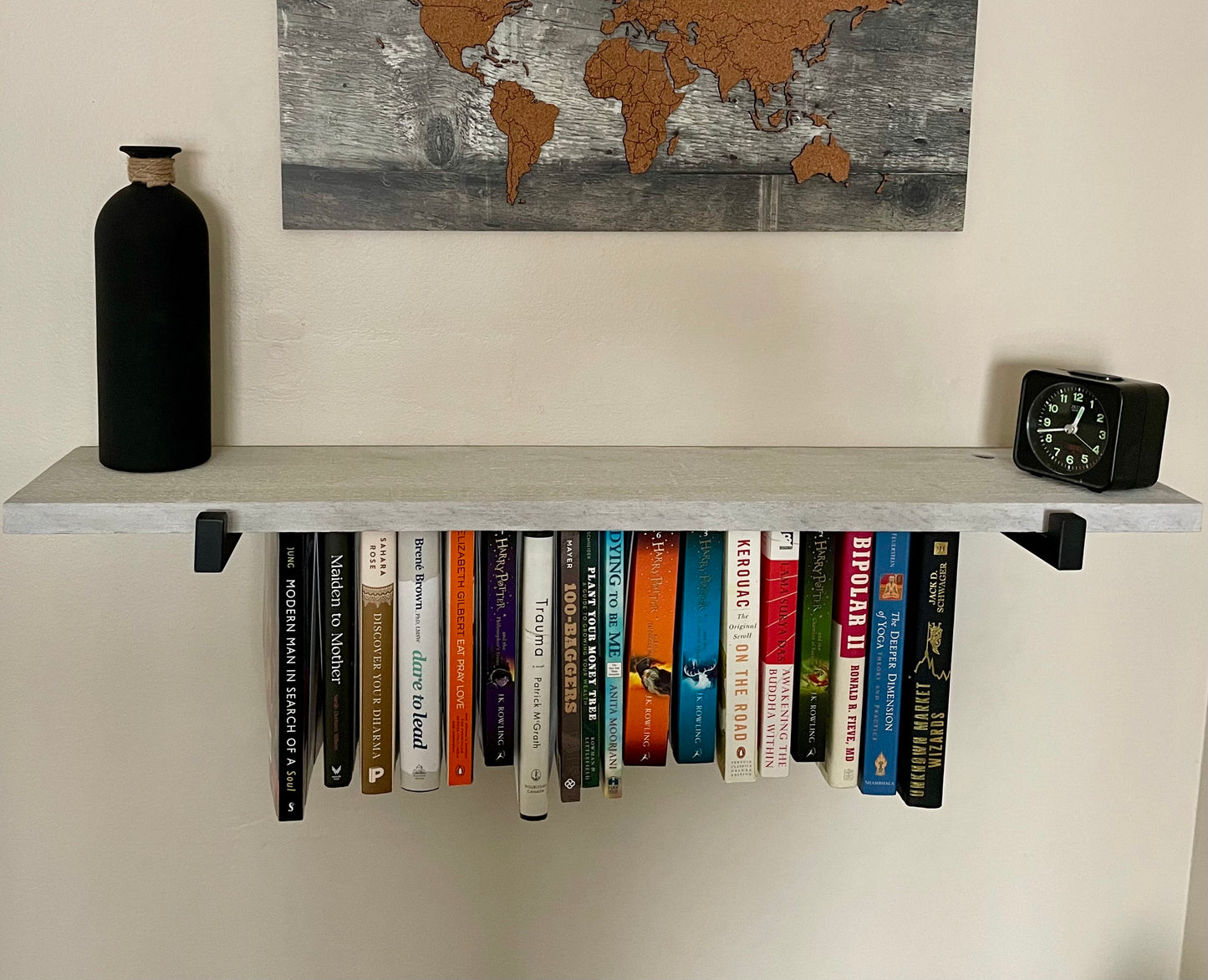 Rustic Hanging Bookshelf