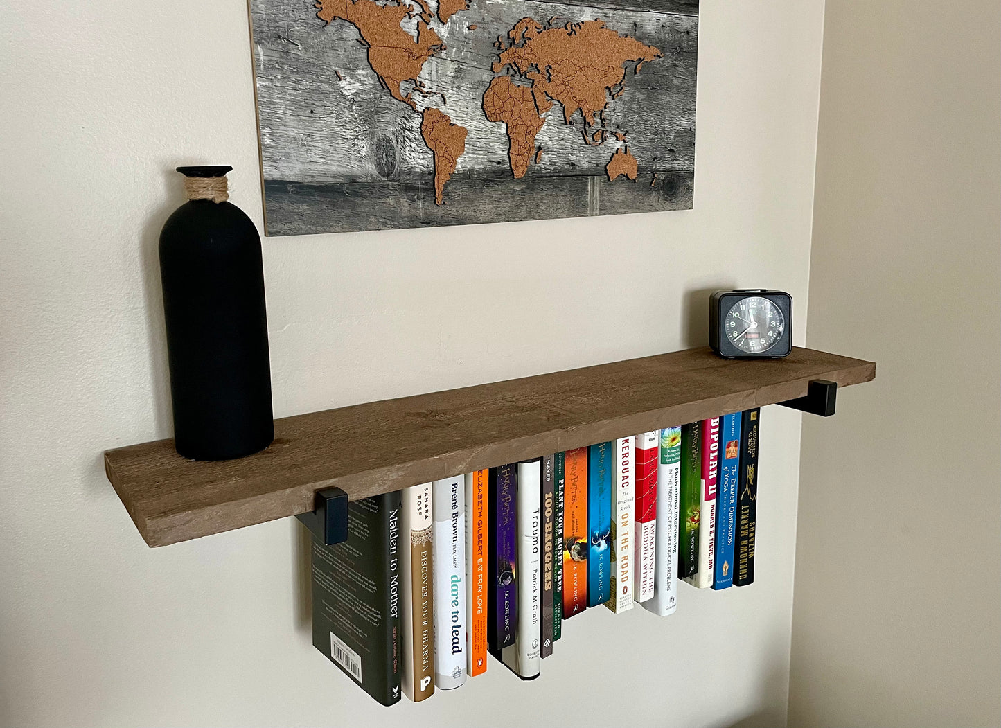 Rustic Hanging Bookshelf