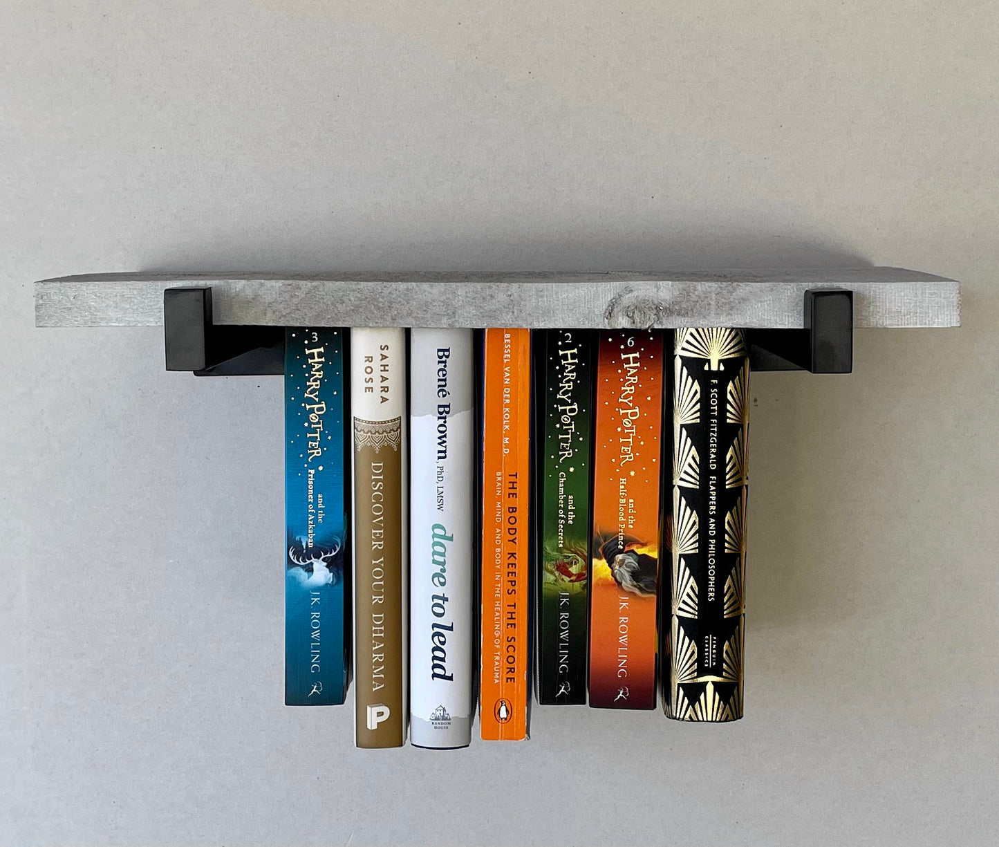 Dual Mini Rustic Hanging Bookshelves