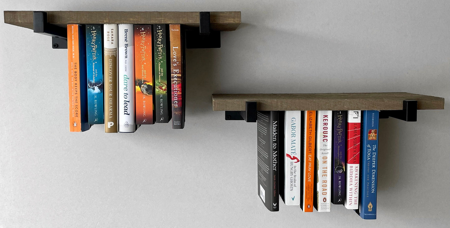 Mini Rustic Hanging Bookshelf