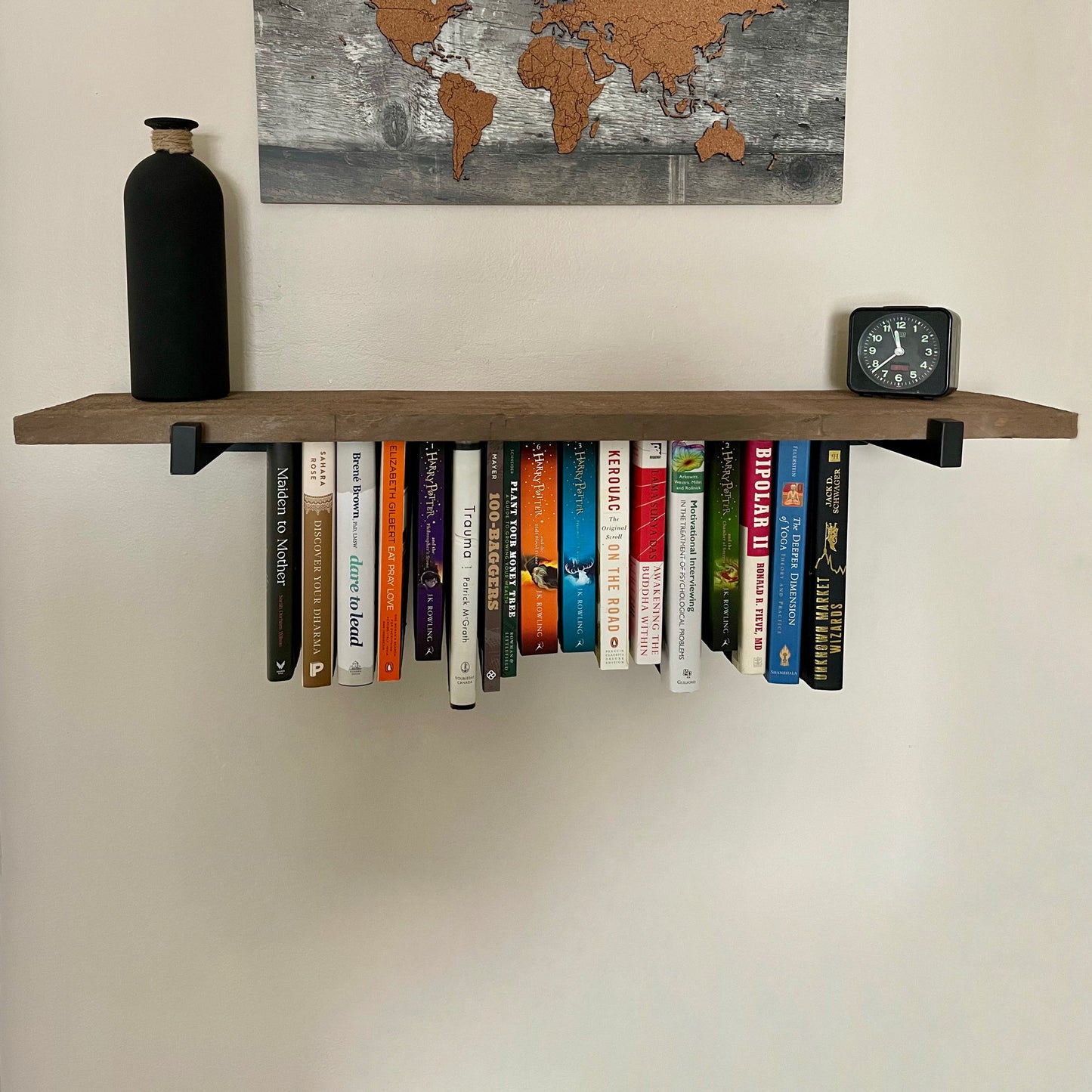 Rustic Hanging Bookshelf