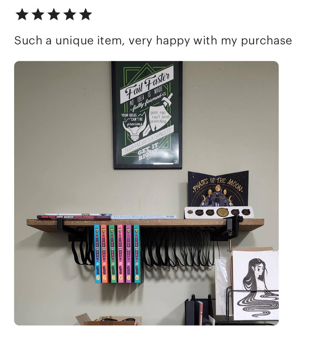 Rustic Hanging Bookshelf