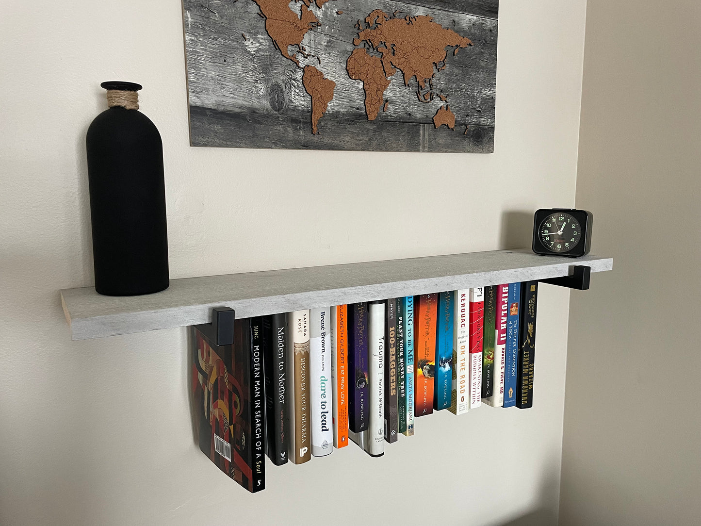 Rustic Hanging Bookshelf