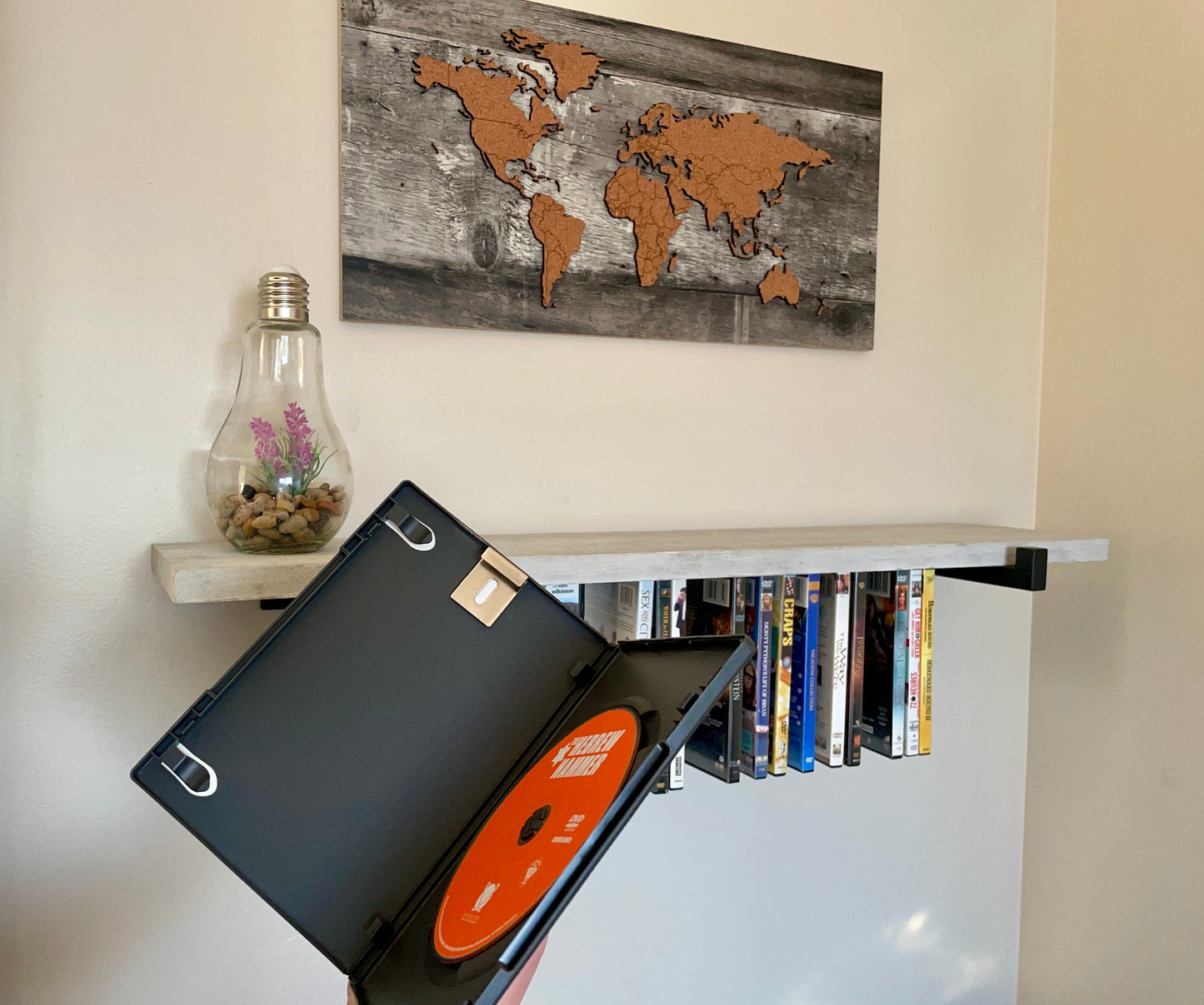 Magnetic Hanging DVD Display Shelf