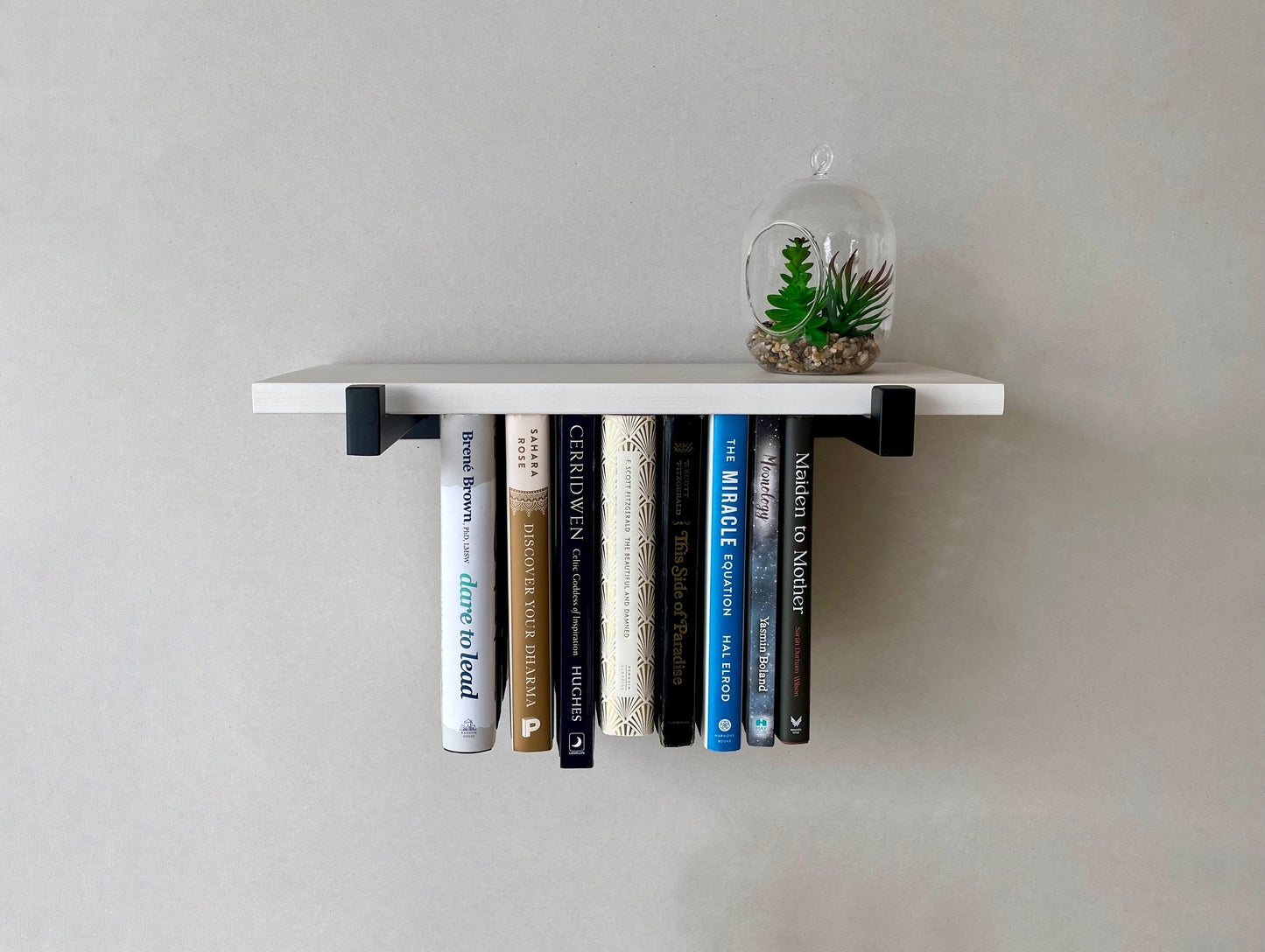 Mini White Hanging Bookshelf