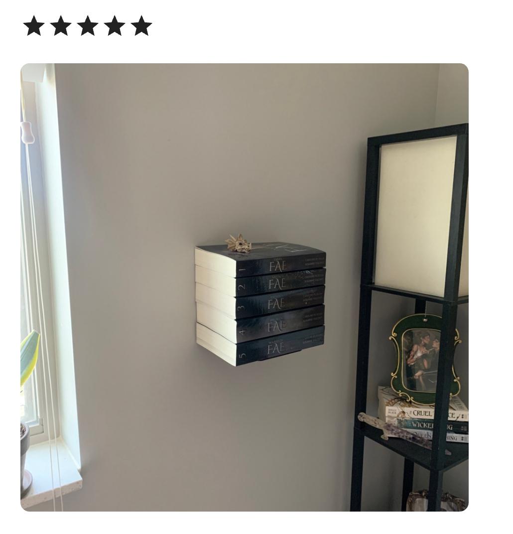 Floating Invisible Bookshelf